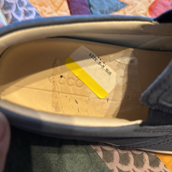 Ecco Blue Casual Slip-On Sneakers - Picture 3 of 6